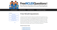 Desktop Screenshot of freenclexquestions.com