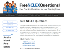 Tablet Screenshot of freenclexquestions.com